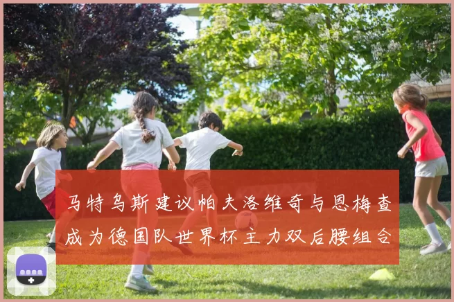 马特乌斯建议帕夫洛维奇与恩梅查成为德国队世界杯主力双后腰组合
